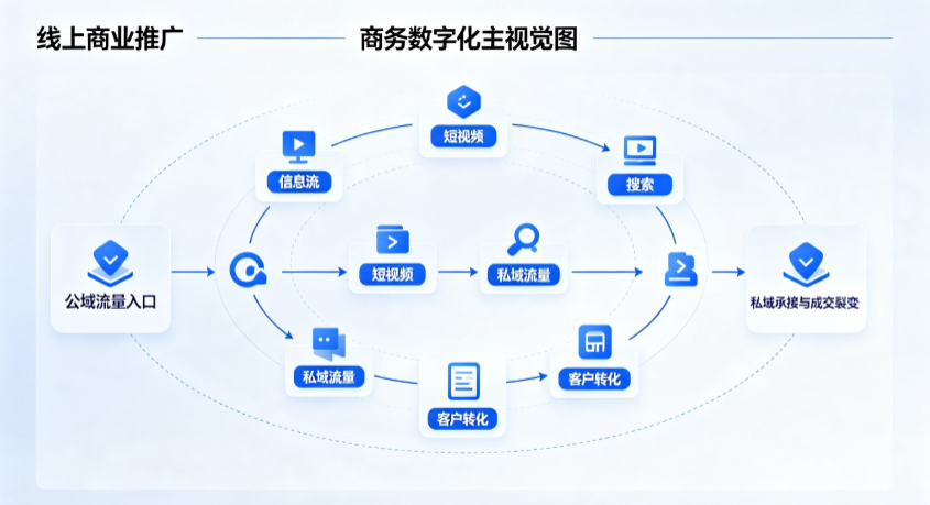 云台区线上商业推广怎么做？全域流量闭环搭建与低成本转化实战指南
